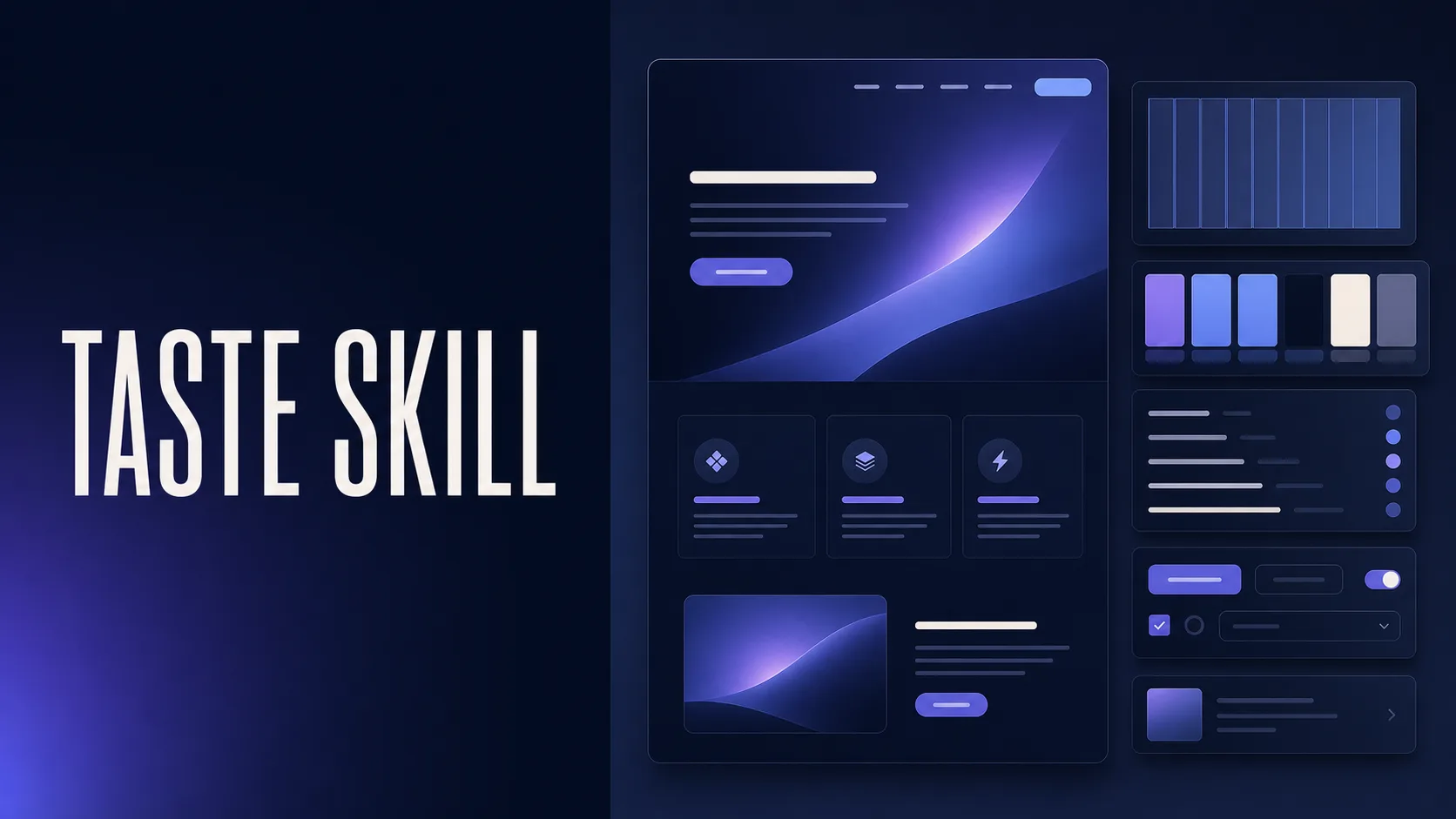 Taste Skill: Turn Design Principles into Interfaces with Taste